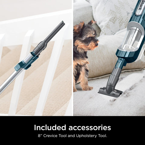 Shark HZ700 removable dust cup simplifies emptying after cleaning sessions.