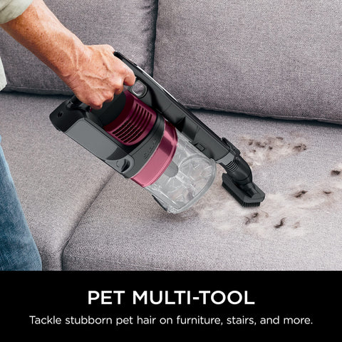 Shark IZ163H Pet Plus LED headlights reveal hidden debris under furniture