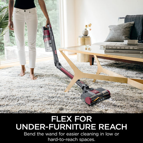 Shark IZ163H Pet Plus MultiFlex wand reaches under furniture