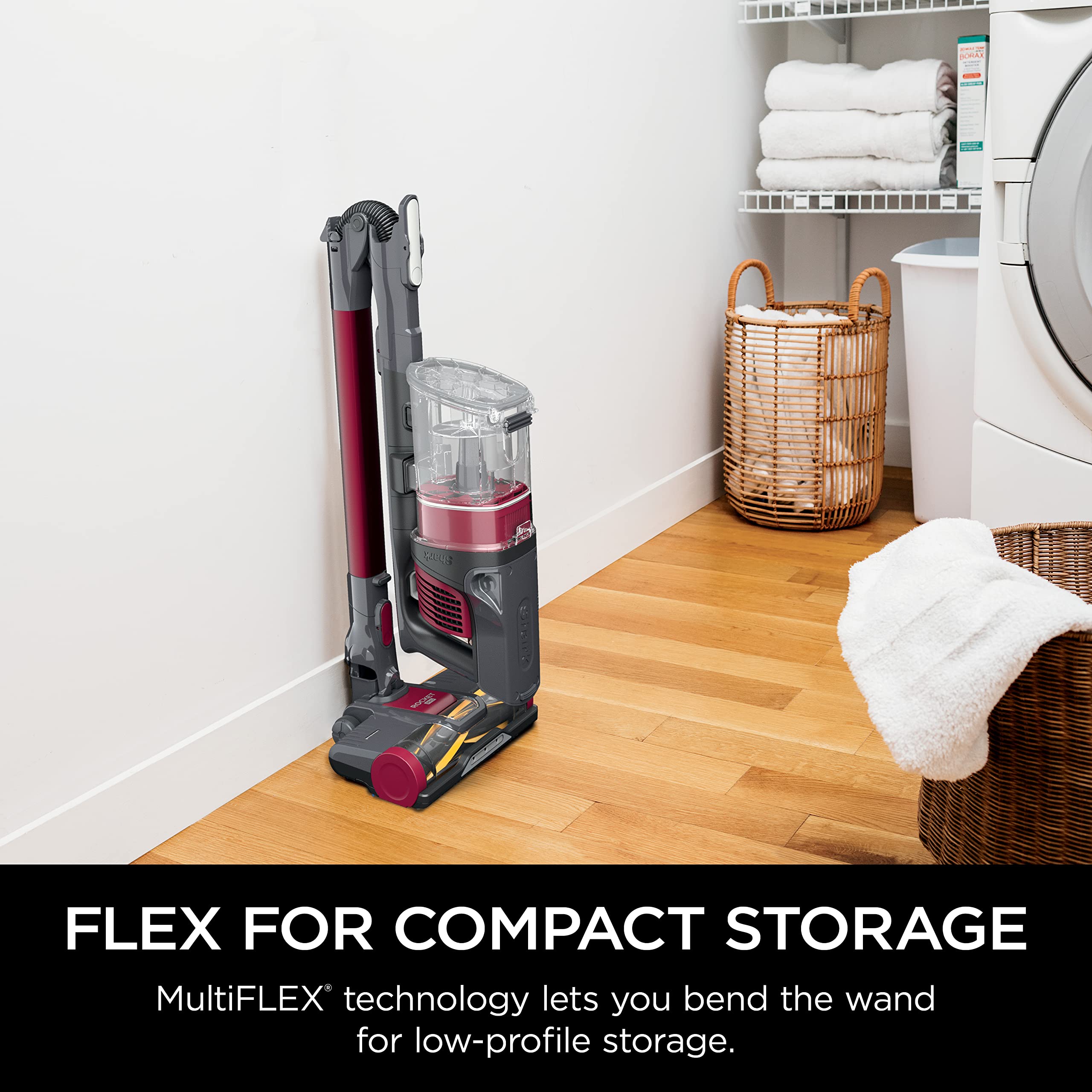 Shark IZ163H Pet Plus PowerFins brushroll deep cleans carpets and hard floors