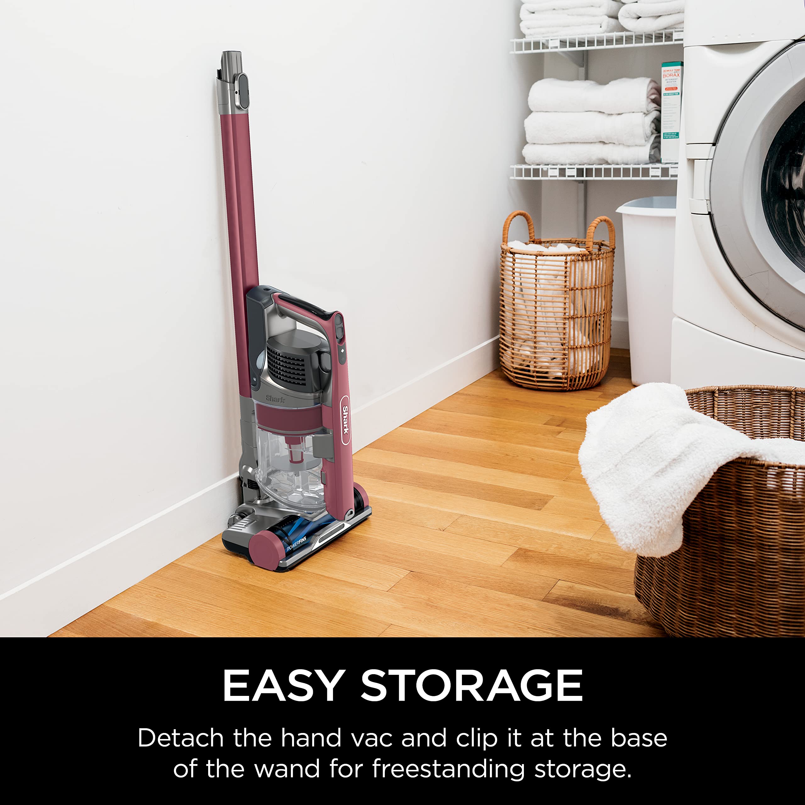 Shark cordless vacuum LED headlights illuminating hidden debris.