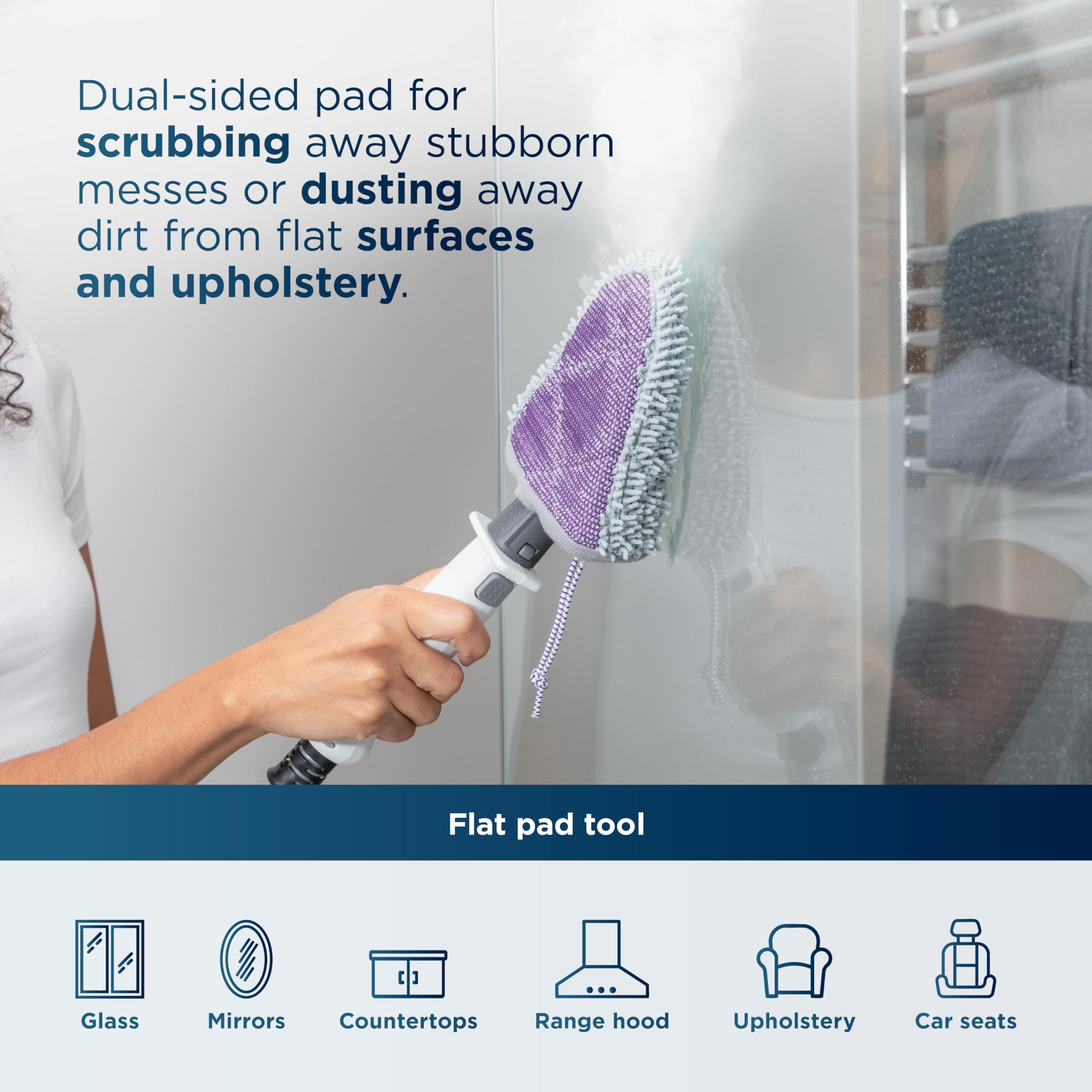 Nylon precision brush from Shark Lift-Away scrubbing heavy grime