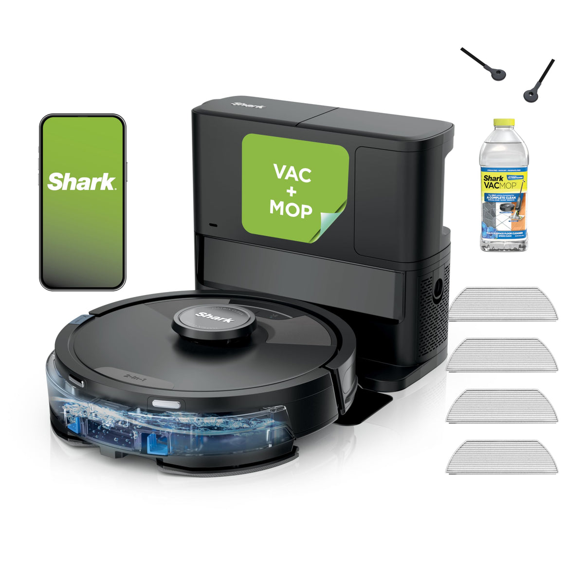 Shark Matrix Plus robot vacuum-mop in action with powerful suction