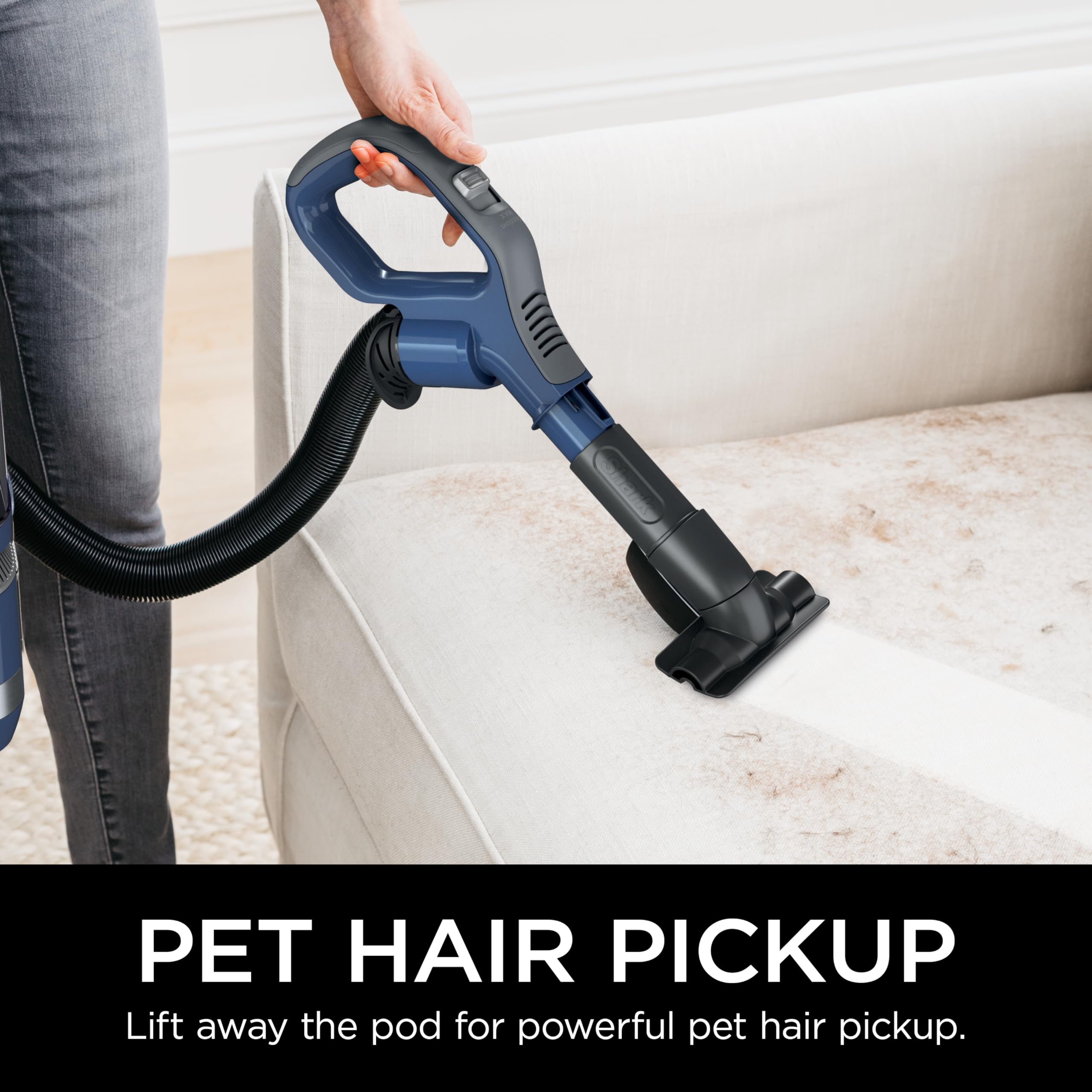 Advanced swivel steering enables precise maneuvering around furniture