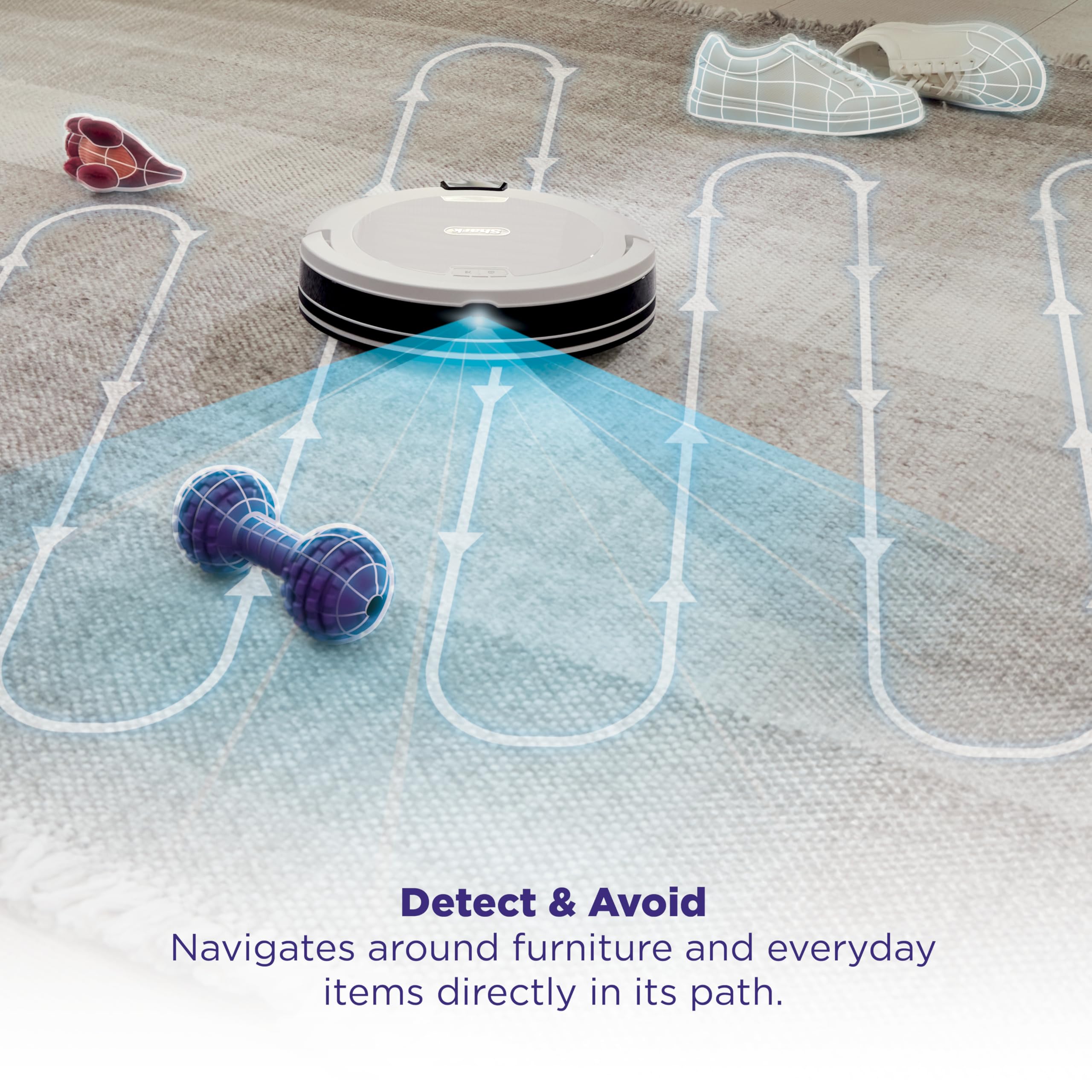 Shark Navigator detects obstacles to clean without pre-cleaning