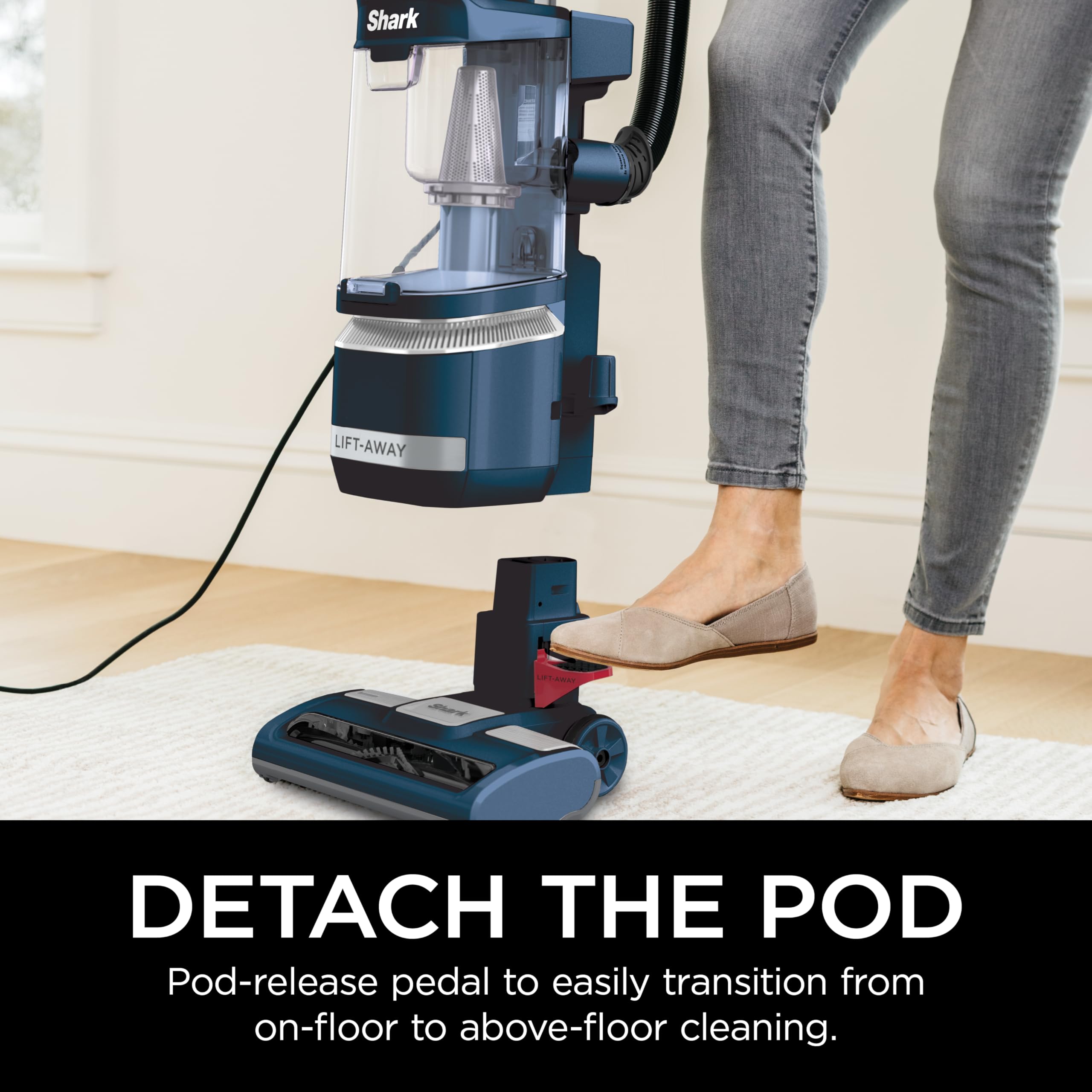 Tools for stubborn pet hair in tight spaces included with Shark Navigator ADV