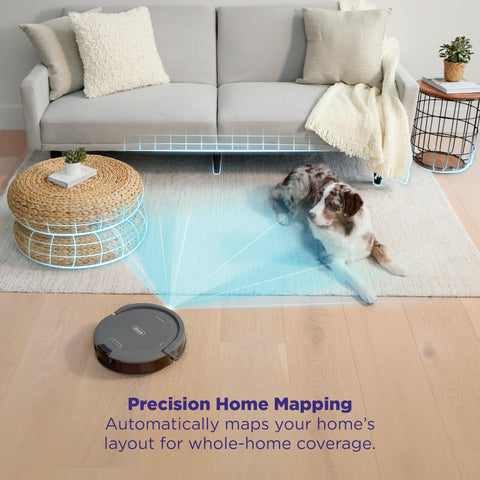 Self-cleaning brushroll reduces hair wrap on pet homes.