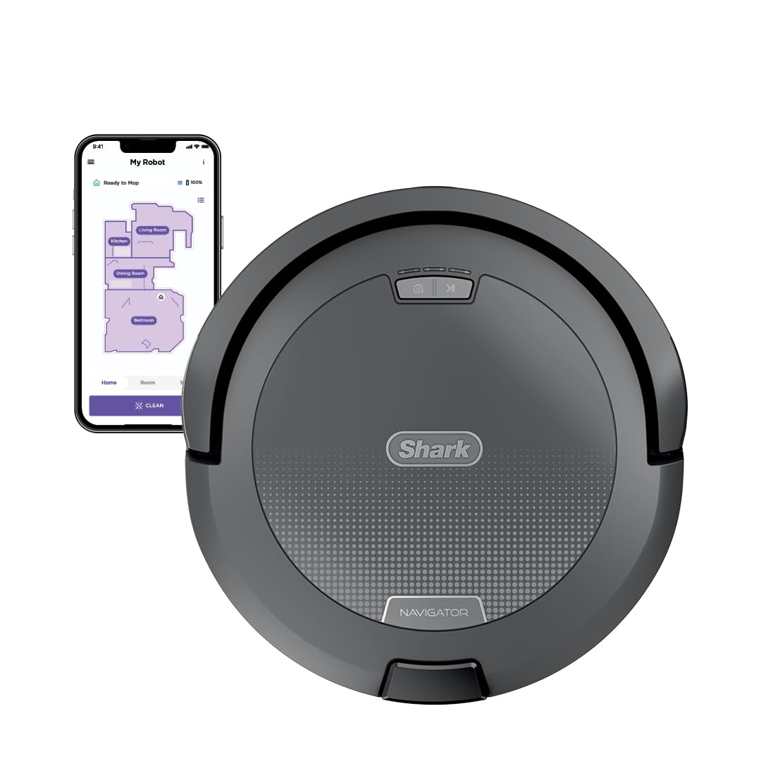 Shark Navigator maps rooms with SmartPath for efficient cleaning.