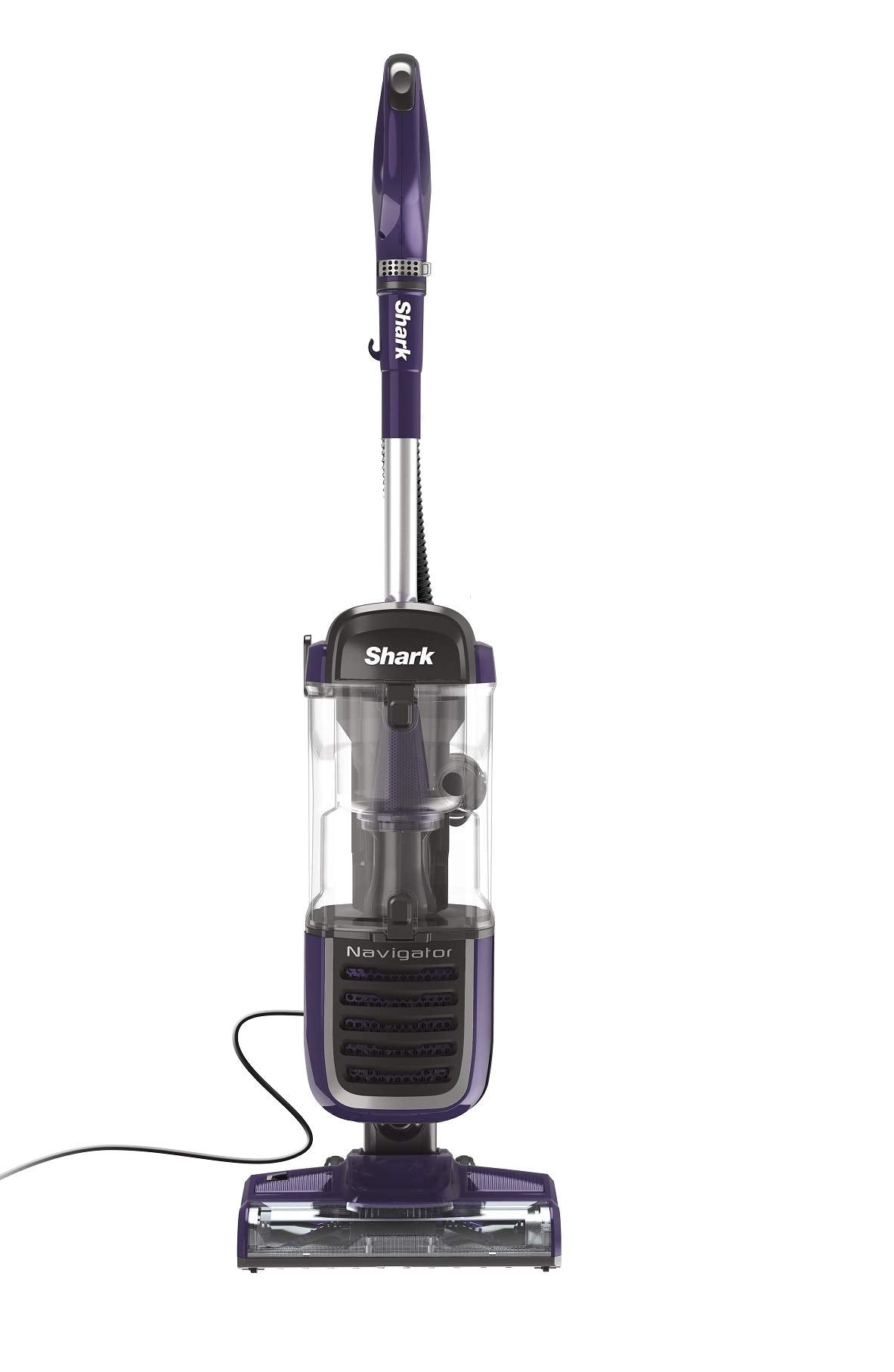 Shark Navigator NV150 upright vacuum on carpet and hard floor cleaning efficiently.