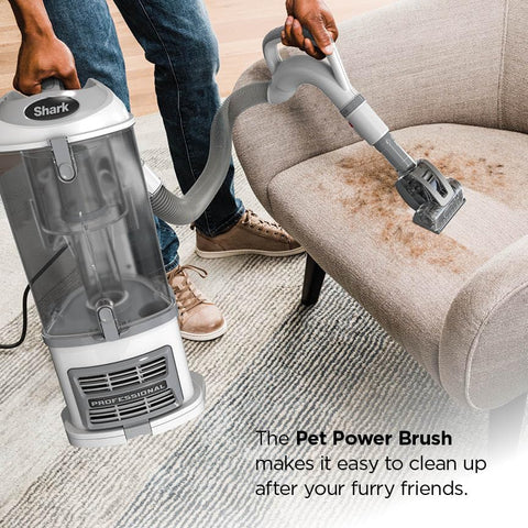 Shark Navigator lift-away pod demonstration for above-floor cleaning
