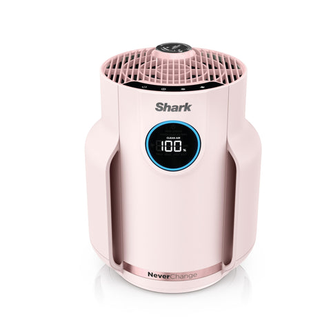 Shark NeverChange Compact Pro in overview showcasing compact design and air-cleaning benefits