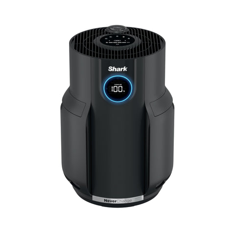 Shark NeverChange HP152 front view shows a compact purifier for large spaces with efficient filtration.