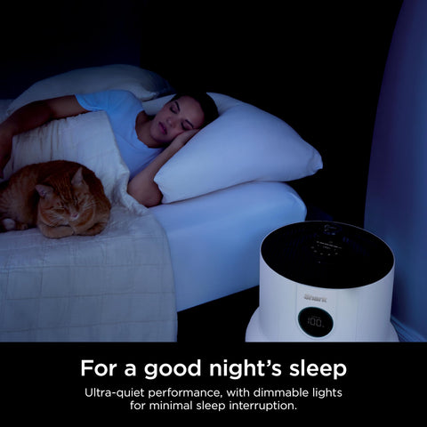 Shark NeverChange Air Purifier Max LED display showing real time air quality