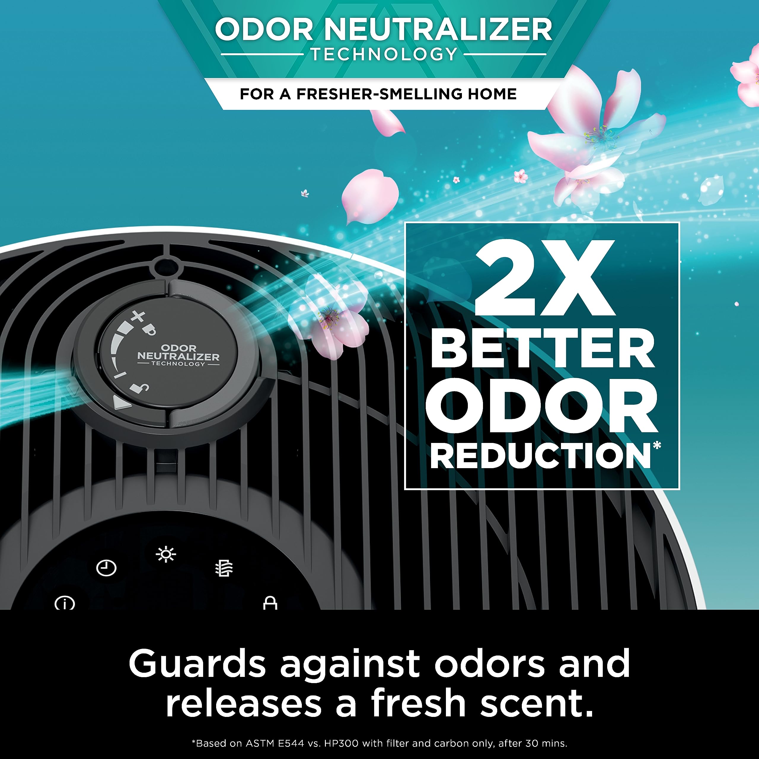 Shark NeverChange Air Purifier Max living room setup for whole home coverage