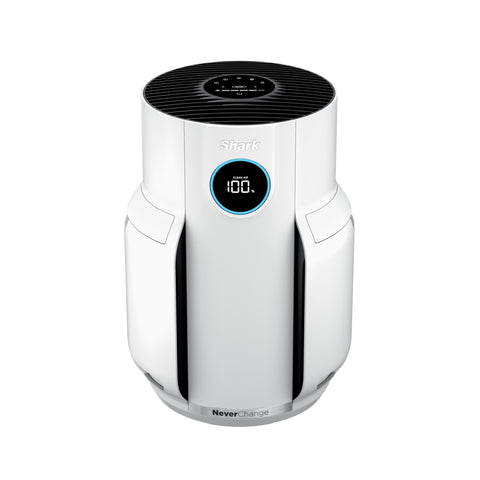 Shark NeverChange front view with real-time air quality feedback in a compact footprint