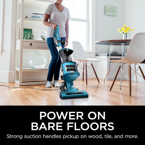 Shark NV380 blue vacuum showcases a compact, stylish design