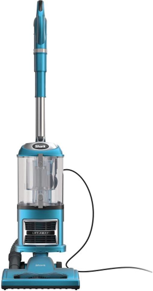 Shark NV380 Navigator front view showing upright vacuum in teal for versatile cleaning