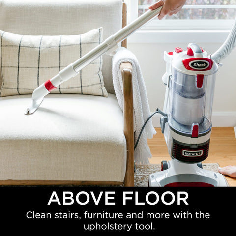 Shark NV501 dusting brush cleans delicate surfaces such as blinds and lampshades.