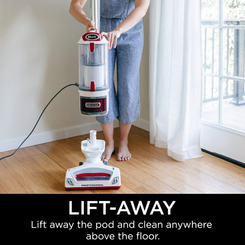 Shark NV501 swivel steering for easy maneuvering around furniture.