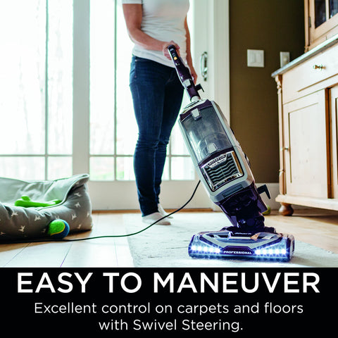 Shark NV752 Pet Power Brush self-cleans to lift stubborn fur from carpets and stairs.