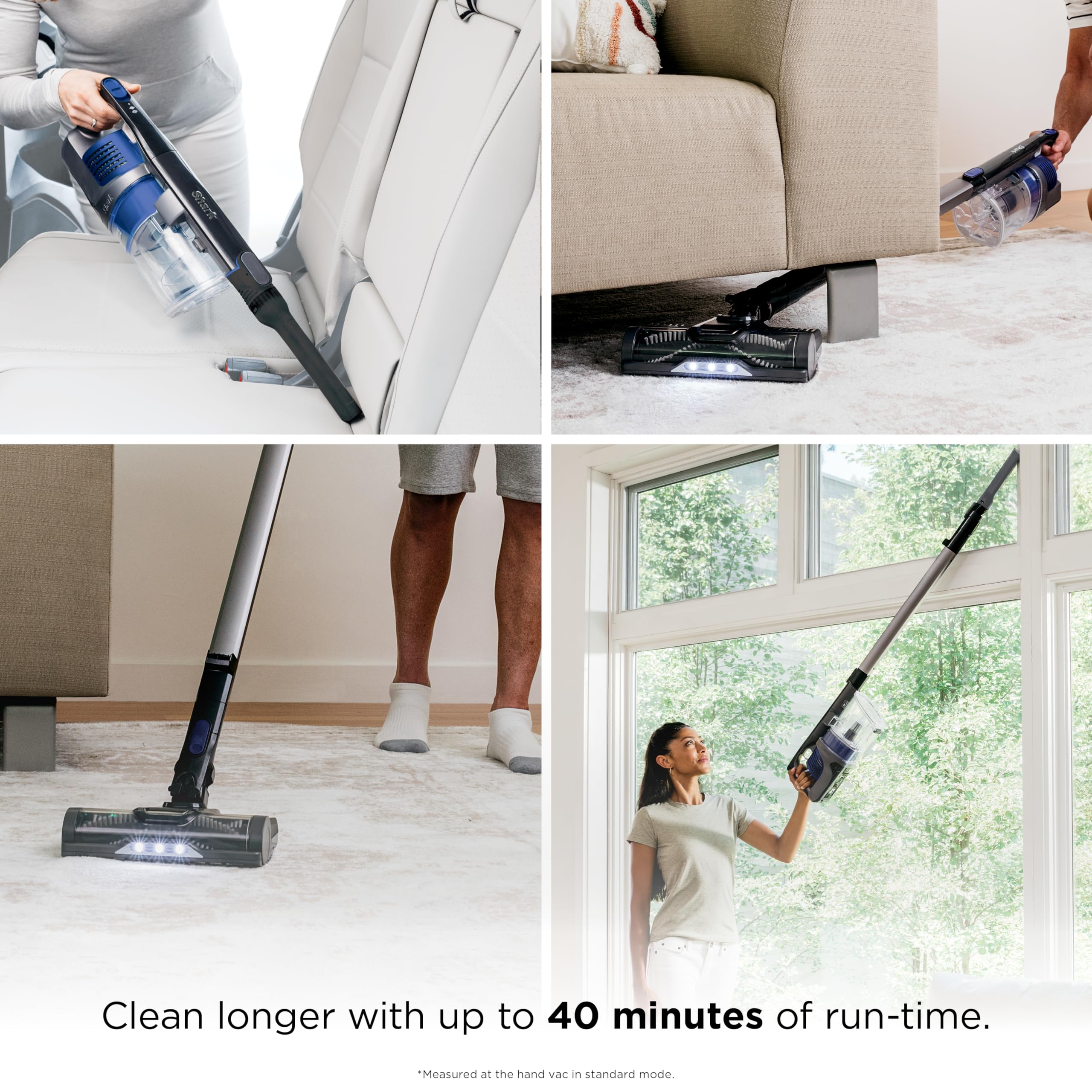 Shark Pet Cordless Stick Vacuum cleans floors and carpets with strong suction.