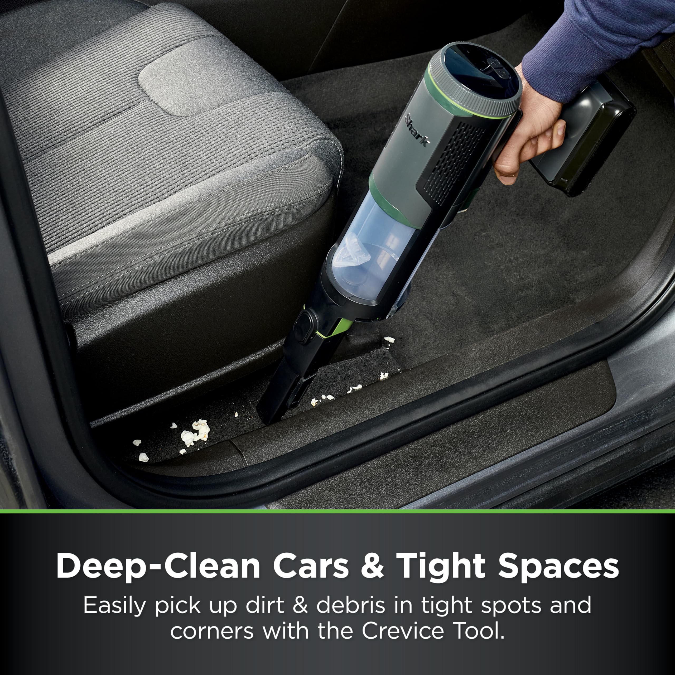 2-in-1 design cleans both car interiors and home surfaces with ease.
