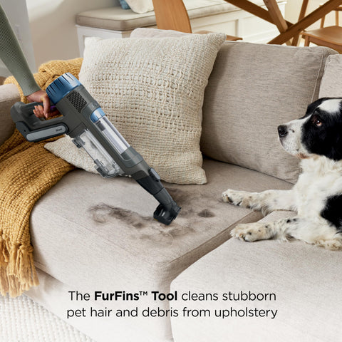 Shark PowerDetect includes crevice and furFins tools for pet hair