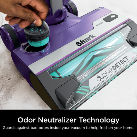 Shark POWERDETECT includes Pet Power Brush and cleaning tools