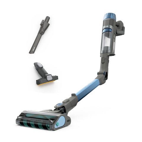 Shark PowerDetect cordless stick vacuum front view for versatile cleaning in tight spaces