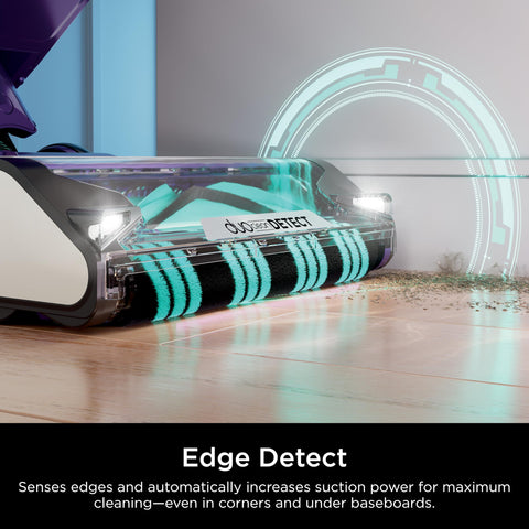 Shark POWERDETECT direction-detect guiding efficient cleaning forward and reverse