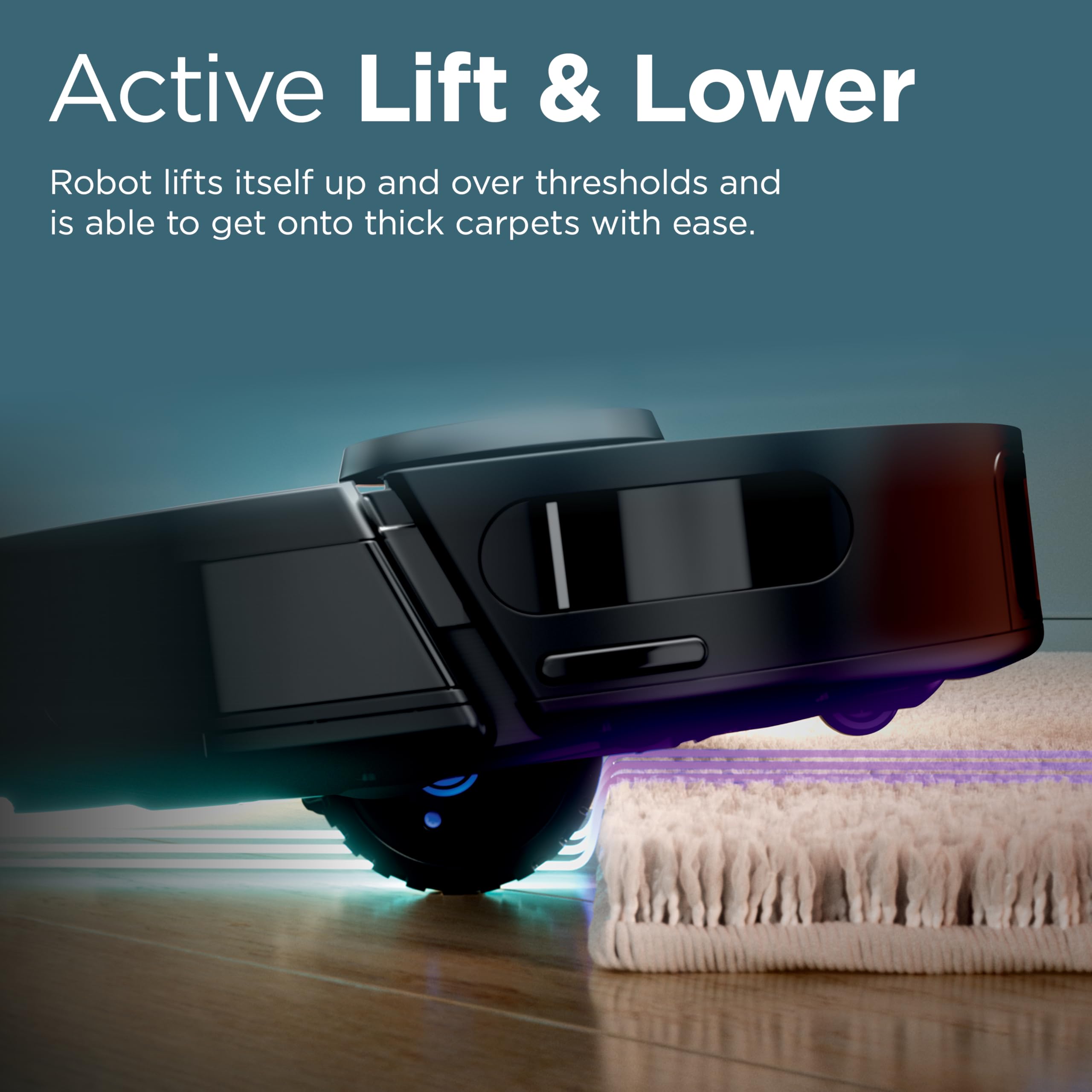Shark PowerDetect floor detection optimizes cleaning on carpets and hard floors