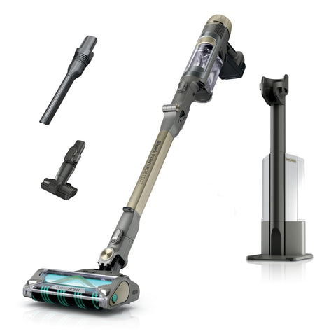 Shark PowerDetect Pet Plus Auto-Empty Base captures and stores debris for easy, hands-free cleanup.