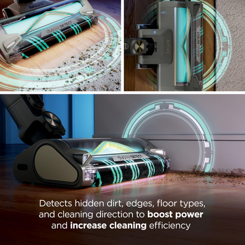 Shark PowerDetect Pet Plus HEPA Filtration traps fine particles for cleaner air.