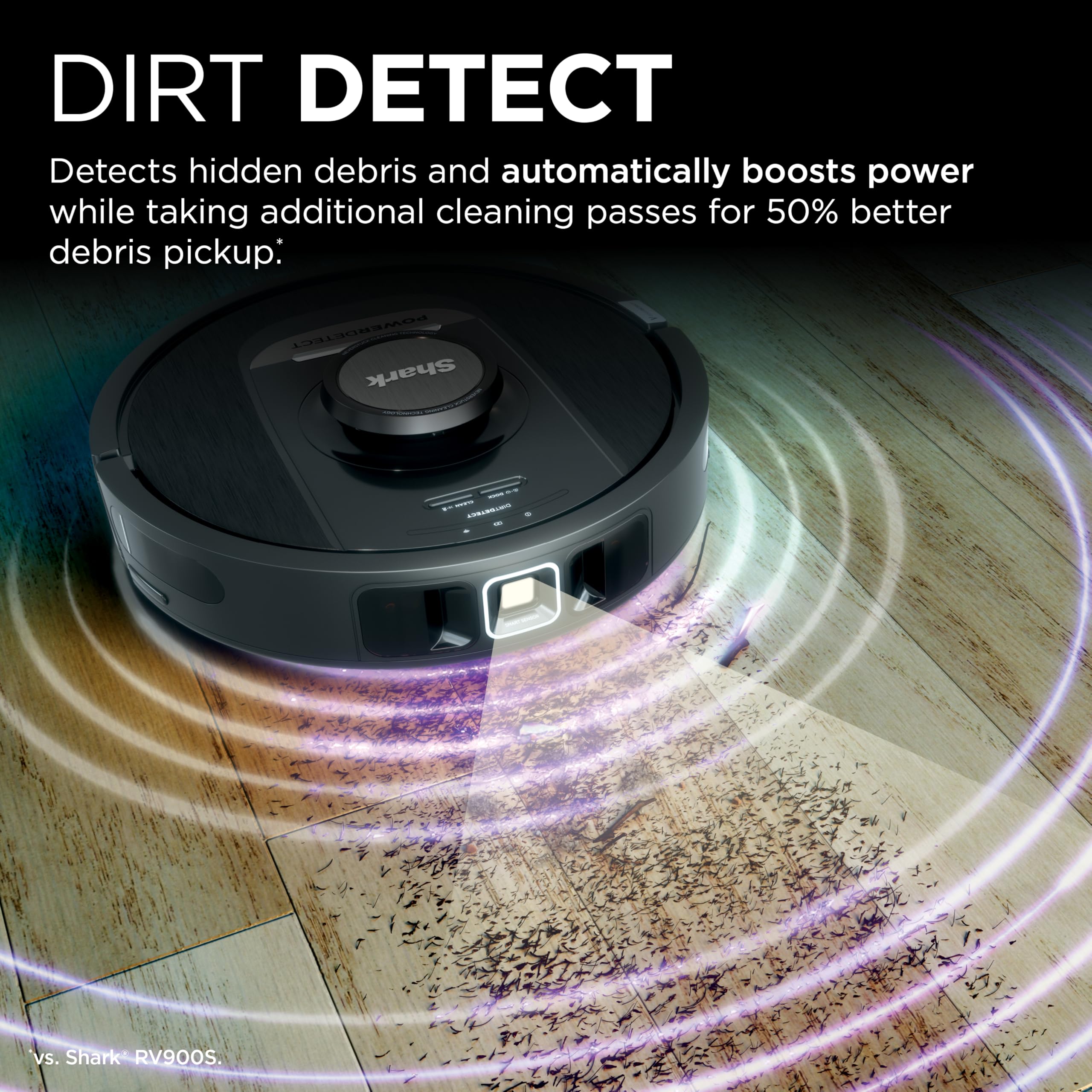 Shark PowerDetect self-empty base dock showing bagless dust disposal