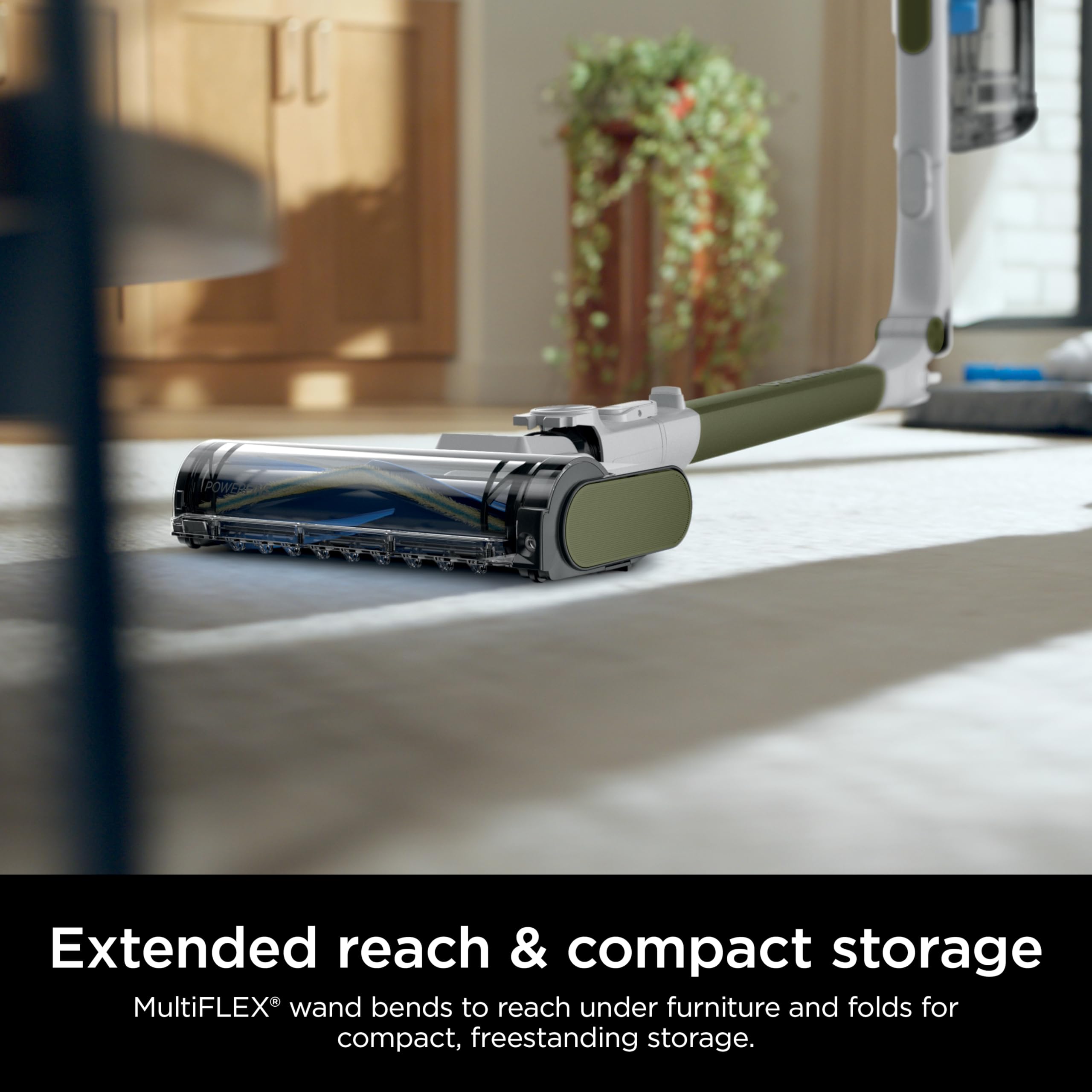 Shark PowerPro Flex Pet Plus flex wand reaches under furniture for deep cleaning