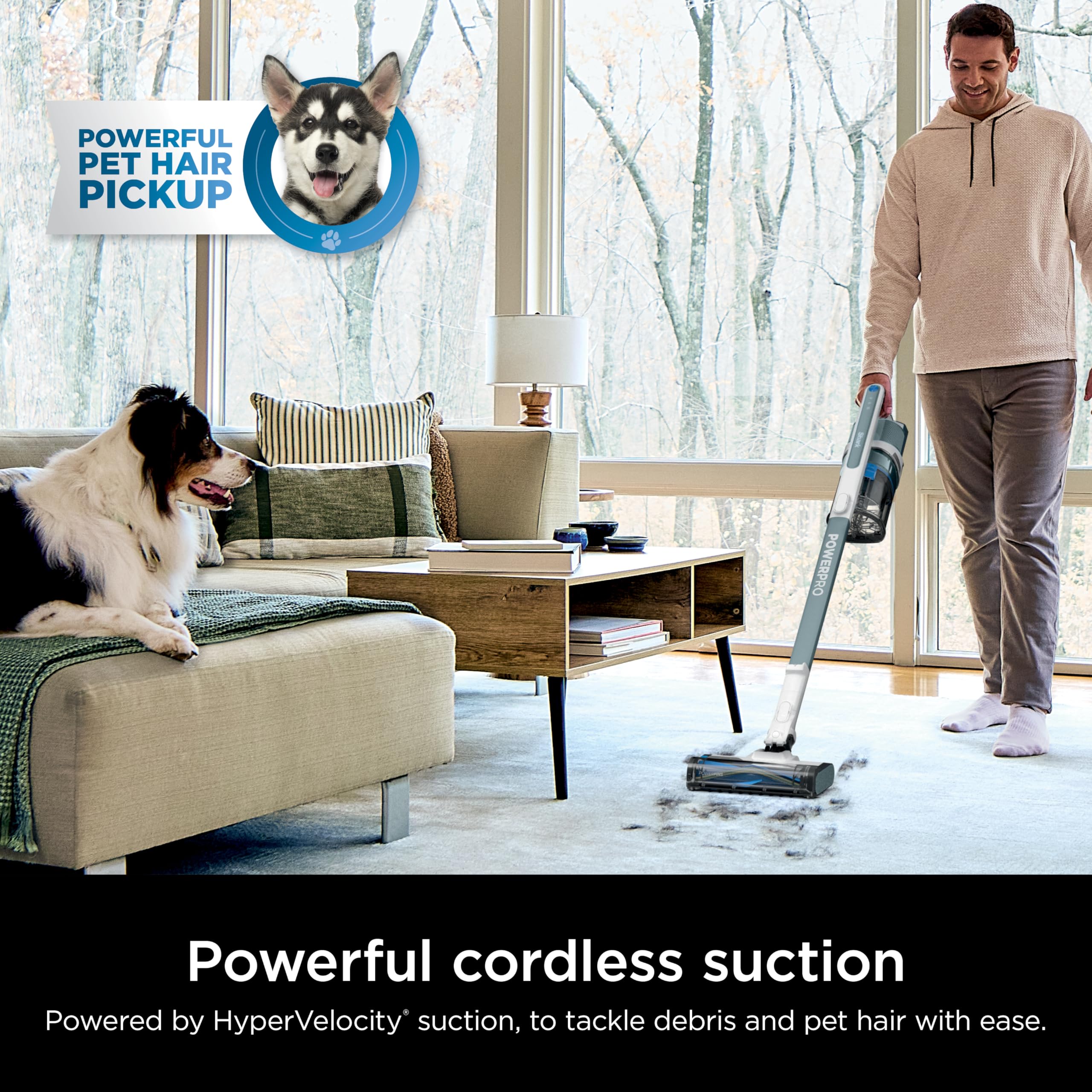 FloorDetect nozzle shown adjusting to surface type for optimal cleaning.