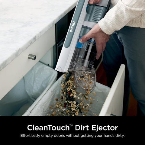 Vacuum converts to handheld mode for furniture and countertops.