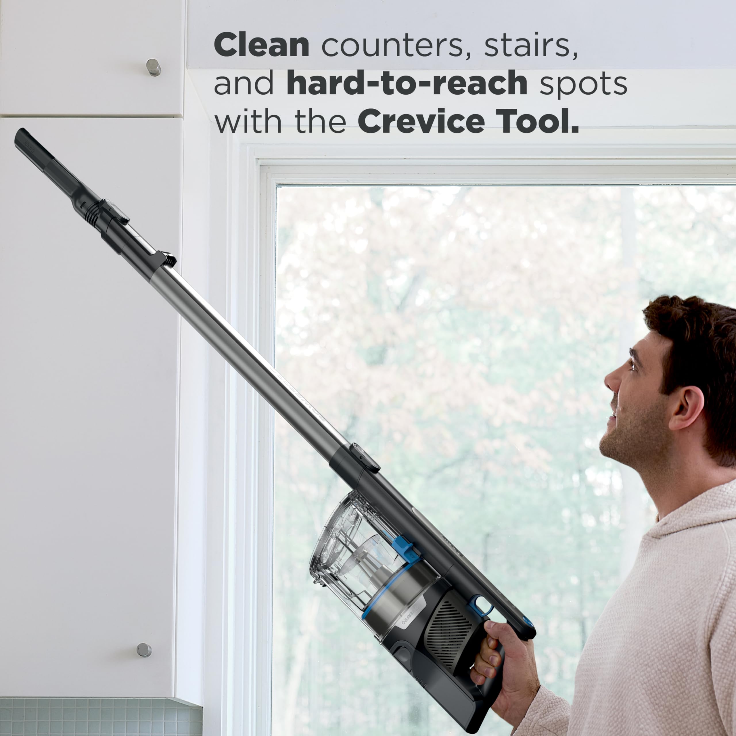 Shark PowerPro Reveal Plus converts to handheld vacuum for tight spaces