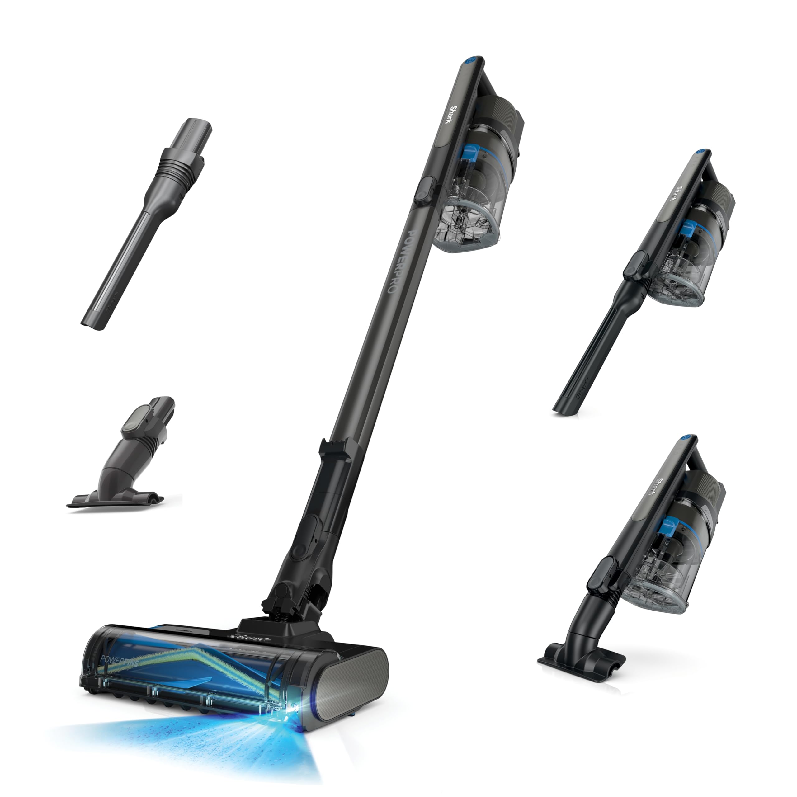 Shark PowerPro Reveal Plus hypervelocity suction powering quick daily cleanups
