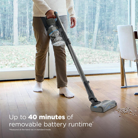 Shark PowerPro Reveal Plus up to 40 minutes of runtime for whole-home cleaning