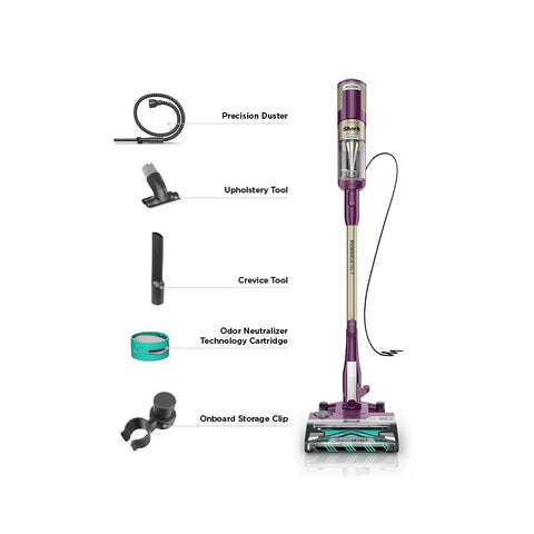 Shark PowerDETECT attachments-duster-crevice-tool included for versatile cleaning.
