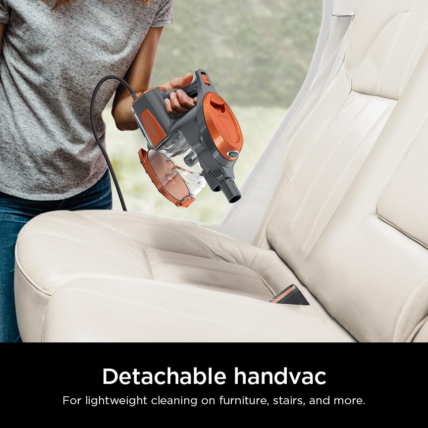 Shark Rocket Pet transformed to handheld mode for above-floor cleaning and tight spots