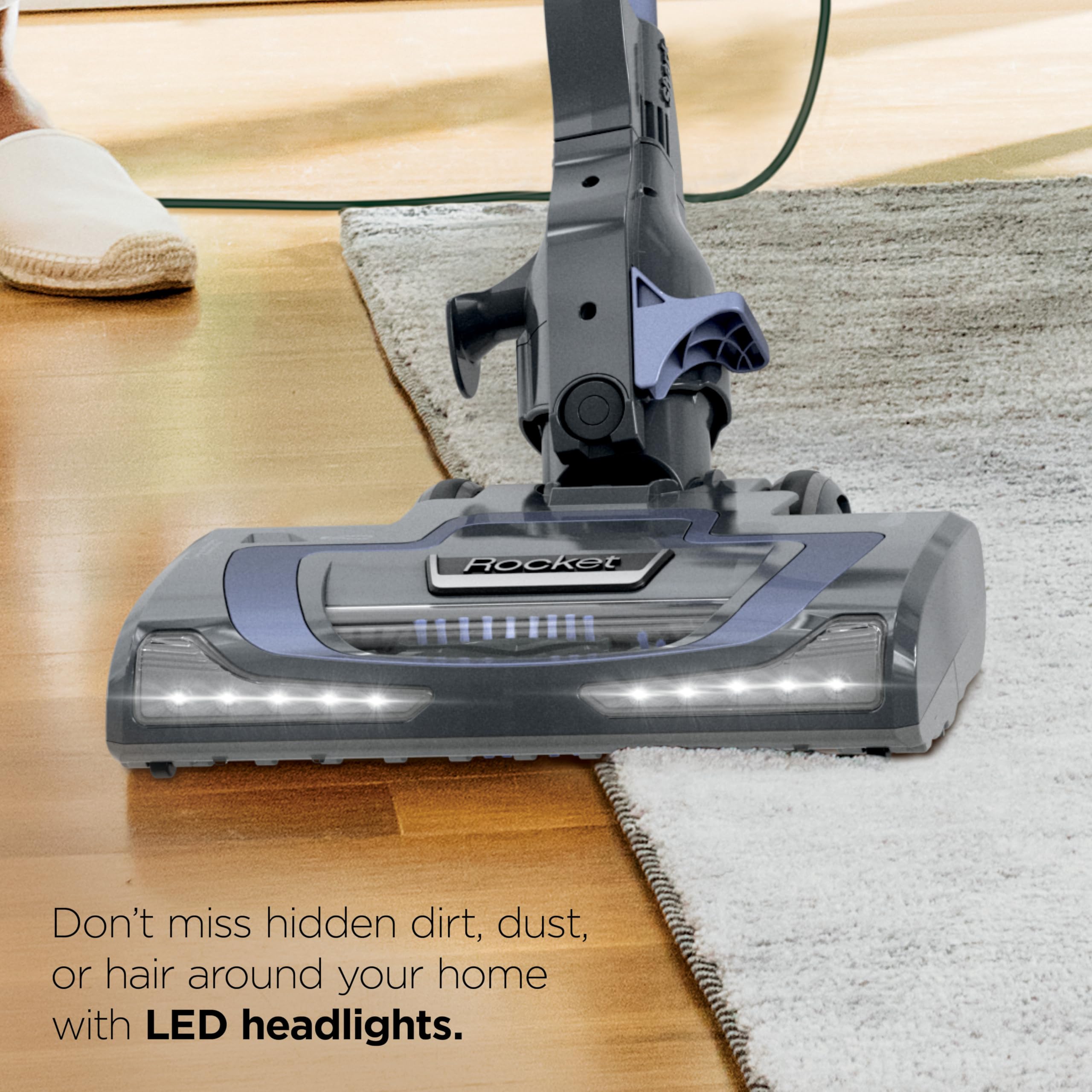 Shark Rocket Pro DLX easy-release foot pedal detaches wand quickly
