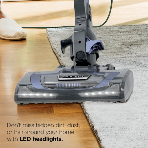 Shark Rocket Pro DLX easy-release foot pedal detaches wand quickly