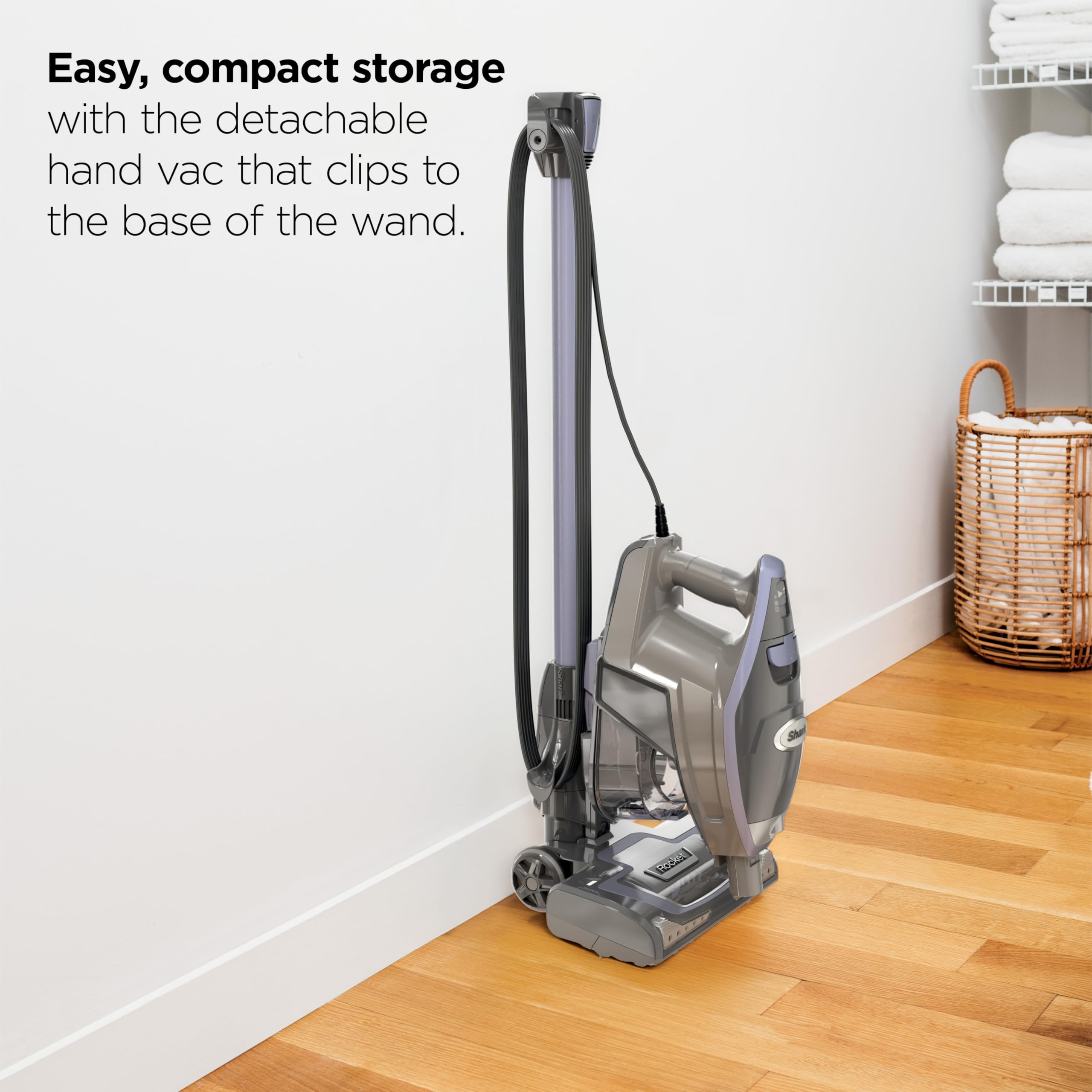 Shark Rocket Pro DLX XL dust cup for extended cleaning without interruptions