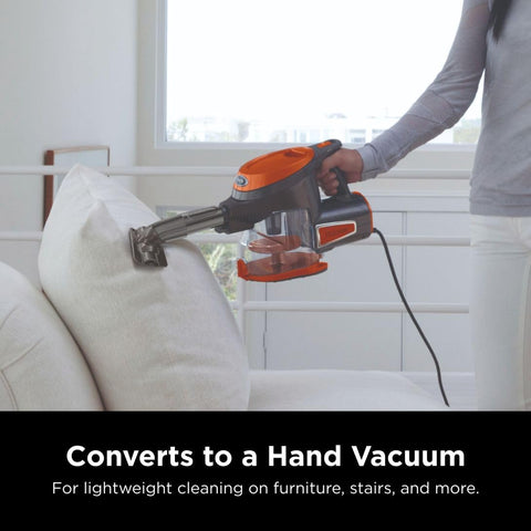 Shark Rocket Ultra-Light vacuum easy-empty dust cup for quick cleanup