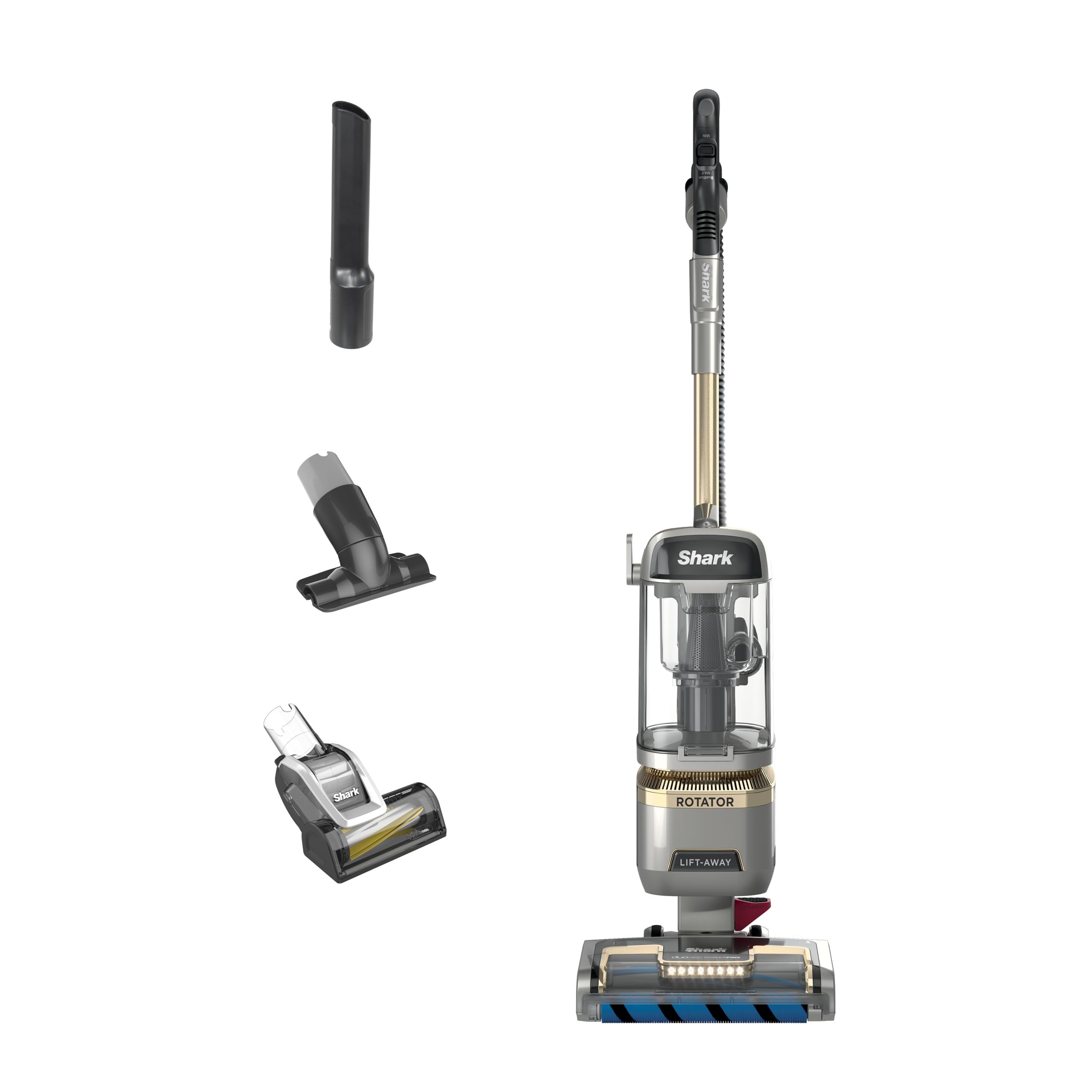 Shark Rotator Lift-Away pod release enables easy above-floor cleaning.