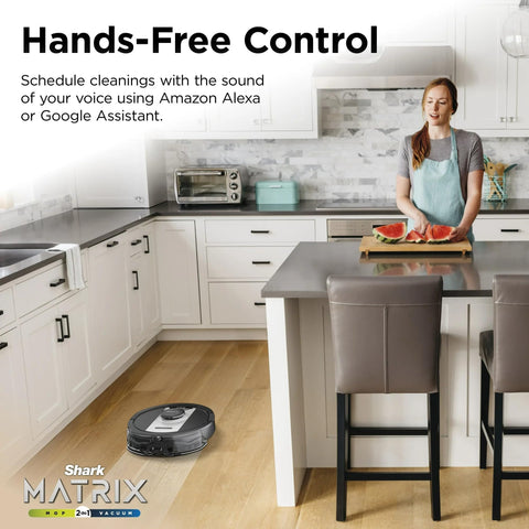 Shark RV2400WD included-accessories cover dock, brushes, filters, pads, and cleaning solution.