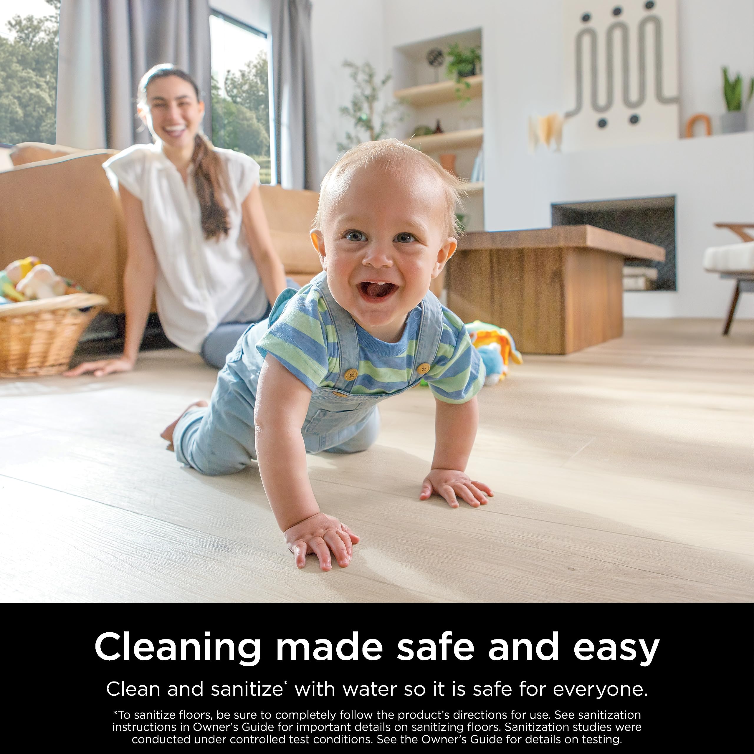 Shark S1000 steam mop glides smoothly over sealed hardwood floors.