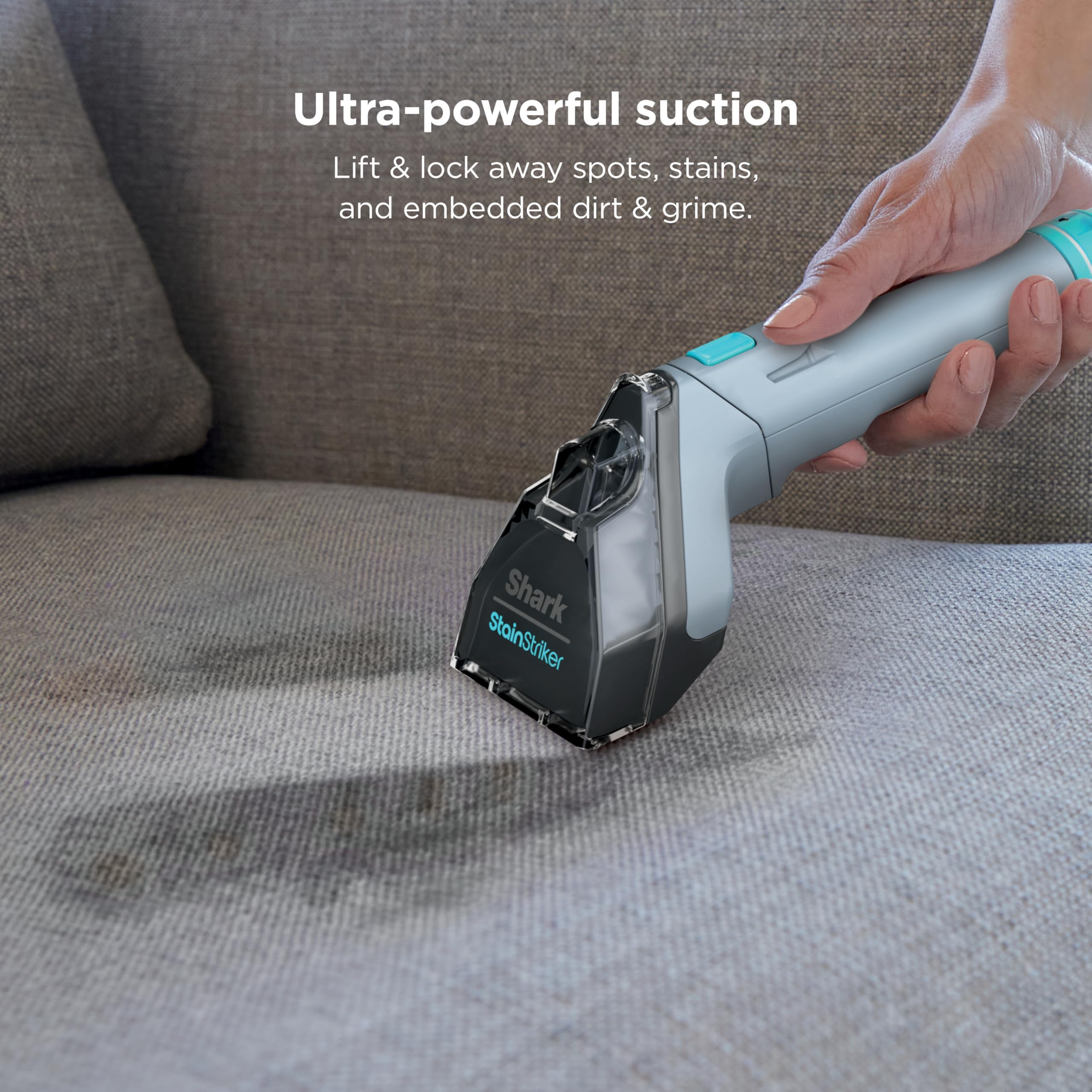 Shark StainStriker cleaning car interiors and fabric seats